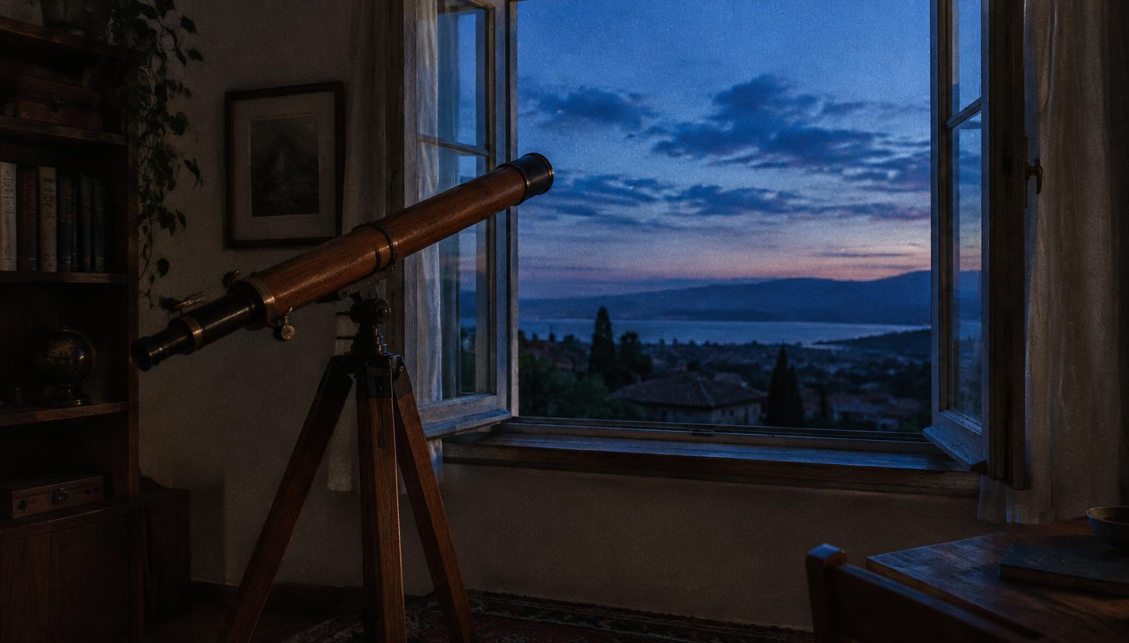 Un ciel étoilé au-dessus d'un jardin calme